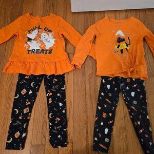 Toddler Girls size 3T, two Halloween outfits by Carters